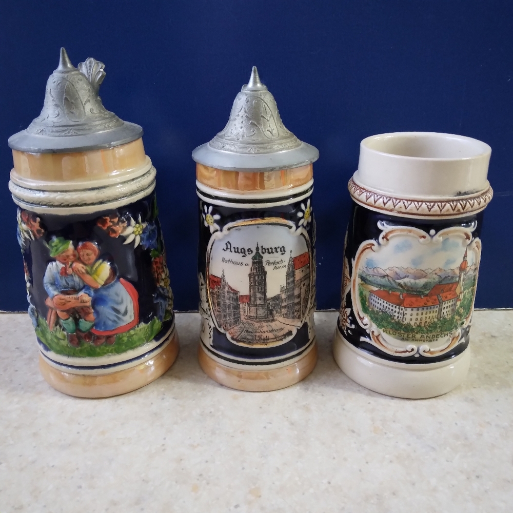 Vintage German Steins (3)
